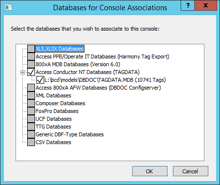 Buildplus consoleassoc databases.png